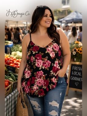 Torrid Floral Swing Cami | Size 2X (18/20)
